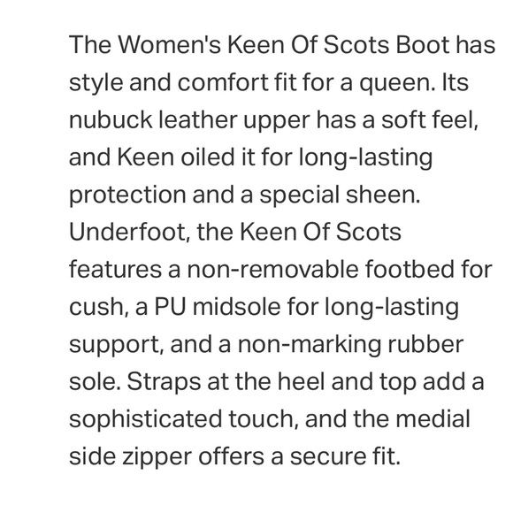 Keen Women’s Keen of Scots Brown Nubuck Leather Wedge Boots Sz 7.5 - Picture 16 of 16